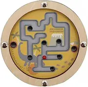 KAPER KIDZ Dinosaur Bead Maze Labyrinth Puzzle in Disc Double Sided - Portable Dino Puzzle Game