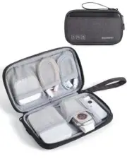 Electronics Organizer Travel Case, Small Travel Cable Organizer Bag, Travel