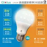 在飛比找遠傳friDay購物優惠-【Glolux】北美品牌 8W LED燈泡 (5入)