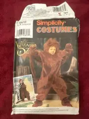 Simplicity Sewing Pattern 7825 Wizard of Oz Lion Costume Child Size 3-8