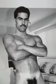[G249] Handsome Man Cute Male Model Showing Off Body Physique Art Photography