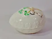 Belleek China Kerry Egg Box