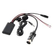 Bluetooth Adapter Audio Music AUX Cable+ Microphone For Kenwood 13 Pin CD Stereo