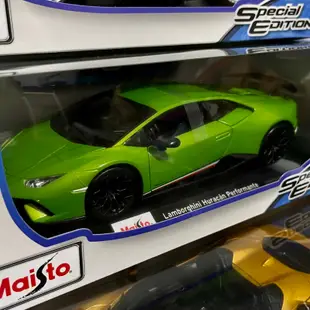 【現貨】Lamborghini Huracan Performante 藍寶堅尼 小牛 紅色綠色 Maisto 1:18