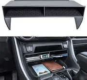 TOPINSTALL 2025 New Wider Opening Divider Compatible with Toyota Rav4 & RAV 4 Prime 2019-2025, Bigger Divider Slot Organizer for Phone with Case, Black ABS Material Storage Insert