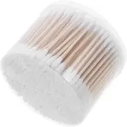 GARVALON 500pcs Precision Tip Cotton Swabs for Ear Cleaning and Makeup Ear Cleaning Sticks