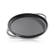 12 Inch Smooth & Light Cast Iron Griddle - Pre-Seasoned Round Cast Iron Pizza...