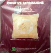 NEW Creative Expressions Antique White Lace Pillow Needlepoint Kit 3800 Sealed
