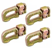 4x Anchor Track Double Stud Fitting Lashing Tie Down point BS 6000 lbs 2750 kg