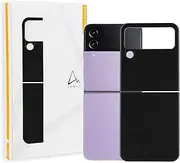 [ARMOR] Leather Phone Cover Case for Samsung Z Flip 4 Midnight Black