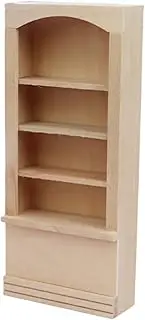 Mini Bookcase for Home 1:12 Dollhouse Accessory Wooden Decor Tiny Furniture Set