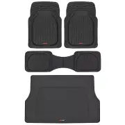 Motor Trend® Car Floor Mats + Cargo Trunk Rubber Protection Full Set Heavy Duty (for: Volkswagen)