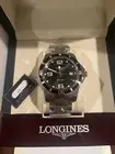NOS Unworn Longines HydroConquest Men's Sunray Black Mens Watch - L3.740.4.56.6