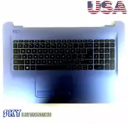 NEW HP 17X 17Y 17-X Blue Palmrest w US Keyboard Touchpad 908057-001 856777-001