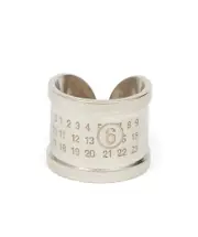 MM6 Maison Margiela Cut-Out Detailed Ring 4,5,6 SILVER