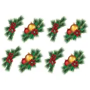 4Pcs Removable Reusable Christmas Decorations Window Clings Stickers Christmas Windows Static Stickers Clings-Style 4