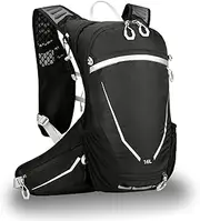 buffup Lightweight Bicycle Backpack, 15L Small Hiking Backpack, MTB Backpack with Helmet Holder, Suitable for Day Hiking, Speed Hiking, Cycling and Other Outdoor Activities