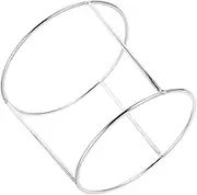 COSMEVIVI Daily Use Seafood Rack Stainless Steel Grilling Plate Holder for Home Restaurant Multi Function Pizza Stand Wear Resistant Design for Kitchen Display and Serving