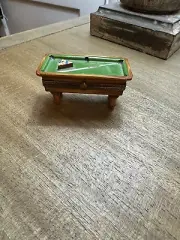 Limoges France Peint Main Chamart Exclusif Destieux Trinket Box Billiards Pool