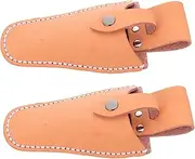 SOESFOUFU 2Pcs Gardening Pruning Shears Cover Case Kit Durable Leather Scissor Bag for Easy Carrying for Gardeners and Hairdressers Lightweight and Versatile Tool Pouch