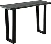 Console Table Mindi Wood, Industrial Style Table, Wood Living Room Table for Vase, Decorative Items, Storage Table, Farmhouse Decor 110x35x75 cm