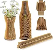12 Pack 35cm Bubble Wrap Sleeves for Moving House, Honeycomb Packing Paper, Glass Jar Cup Wine Bottle Protector Cases Protective Wrap,Packaging Materials (35cmX12pack)
