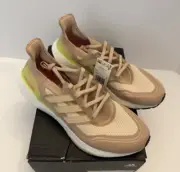 Adidas UltraBoost 21 Ash Pearl Halo Ivory Womens Size 11 Running Shoes FY0399