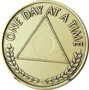 Bulk Lot of 25 Al-Anon Medallions One Day At A Time Bronze Group Refill Medallion Chips