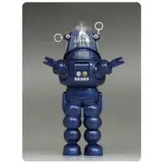 2013 SDCC X-PLUS FORBIDDEN PLANET ROBBY THE ROBOT BLUE DIE-CAST FIGURE NEW RARE