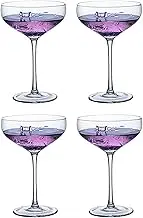 Personalised Beer Mugs Tankards,Beer Mugs,Beer Steins,Whiskey Tumblers Glasses Clear Crystal Cocktail Drinkware,Martini Glass Cup Elegant Stemmed Champagne Glasses(Color : H, Size : 200ML*4) (Color :