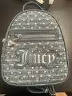 Juicy Couture Grey (Gray) Mini Backpack Purse - Black - New with Tags - $99 MSRP