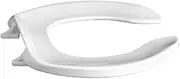 [Centoco] 300CC-407 Plastic Round Toilet Seat with Open Front, Black