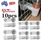 10pcs Pet Bird Feeder Drinker Cup Water Bottle Chicken Poultry Dove Pigeon Quail