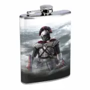 Medieval Knight D9 Flask 8oz Stainless Steel Hip Drinking Whiskey
