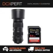 SIGMA 60-600MM F/4.5-6.3 DG OS SPORT LENS FOR CANON (4730954) + BONUS SD CARD