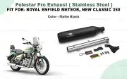Royal Enfield "Polestar Pro Exhaust Silencer" Fit For Meteor / New Classic 350 (for: Royal Enfield)