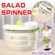 Salad Spinner Vegetable Lettuce Washer Dryer Serving Bowl Container Large AU