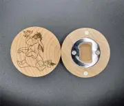 eeyore wood fridge magnet laser engraved bottle opener
