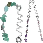 [Healvian] Elegant Braid Hairpin Dreadlock Beads 3 Pack Hair Accessories for Women