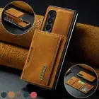 For Samsung Galaxy Z Fold 6 Fold 5 4 3 Magnetic Leather Detachable Wallet Case