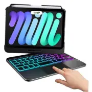 Keyboard Case for iPad Mini 7 (2024) & Mini 6 (2021) - Wireless Midnight Black