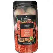 Natures beauty Bath Bombs 10 Ct orange ginger detox bath soap relax