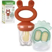 Haakaa Baby Fruit Food Feeder & Mini Freezer Nibble Tray Combo
