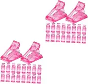 Healvian 2sets Nail Art Clips Extended Model Clips Fixing Nail Tips Abs Material Home Manicure Kit 20pcs*2