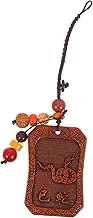 Snake Year Keychain Charm Unique Hanging Bag Pendant Elegant Craftsmanship Symbolic present for Lifelike Wood Carving Accessory for Keys and Bags