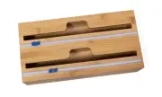 Lipper International Bamboo Dispenser with Cutter for Aluminum Foil, Plastic...