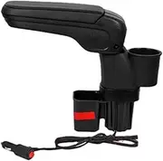 Car Armrest Storage Box With Cup Holder Center Console Elbow Support Compatible For Suzuki Jimny JB64 JB74 2019-2020