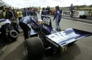 Jody Scheckter Tyrrell 007 calls into the pits during practice Sc- 1979 Photo