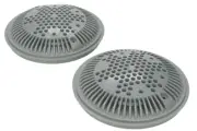 Hayward WG1030AVDGRPAK2 Dark Gray Dual Suction Flow Drain Cover & Frame 8" Pool