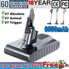 6500mAh Battery for Dyson V7 Series V7 Absolute V7 Animal Motorhead Fluffy SV11
